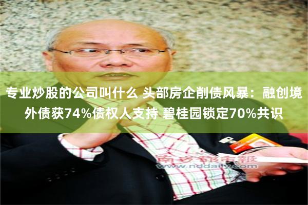 专业炒股的公司叫什么 头部房企削债风暴：融创境外债获74%债权人支持 碧桂园锁定70%共识