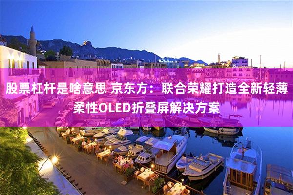 股票杠杆是啥意思 京东方：联合荣耀打造全新轻薄柔性OLED折叠屏解决方案
