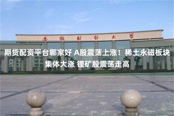 期货配资平台哪家好 A股震荡上涨！稀土永磁板块集体大涨 锂矿股震荡走高