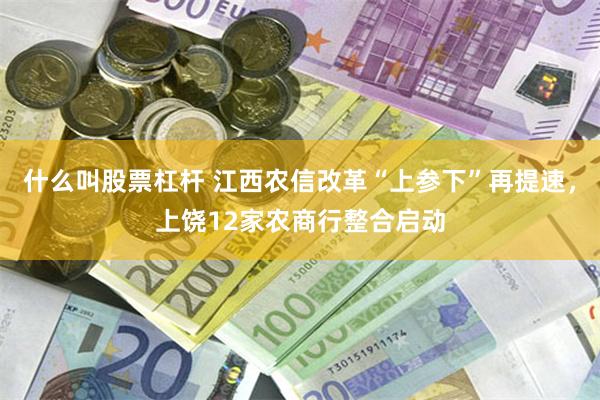 什么叫股票杠杆 江西农信改革“上参下”再提速，上饶12家农商行整合启动