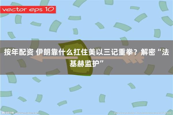 按年配资 伊朗靠什么扛住美以三记重拳？解密“法基赫监护”