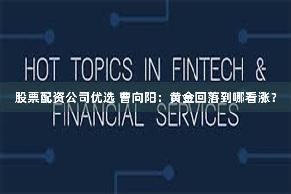 股票配资公司优选 曹向阳：黄金回落到哪看涨？