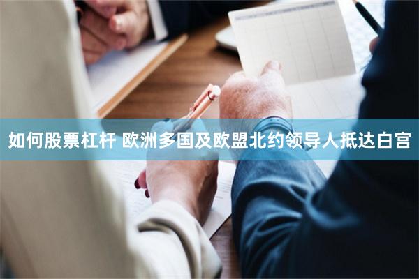 如何股票杠杆 欧洲多国及欧盟北约领导人抵达白宫