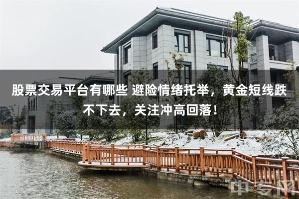 股票交易平台有哪些 避险情绪托举，黄金短线跌不下去，关注冲高回落！