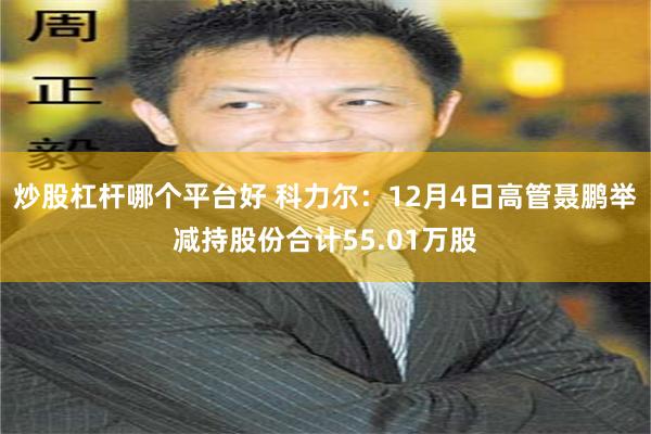 炒股杠杆哪个平台好 科力尔：12月4日高管聂鹏举减持股份合计55.01万股