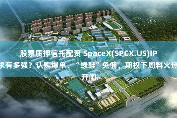 股票质押信托配资 SpaceX(SPCX.US)IPO需求有多强？认购爆单、“绿鞋”免佣、期权下周料火热开闸
