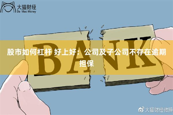 股市如何杠杆 好上好：公司及子公司不存在逾期担保