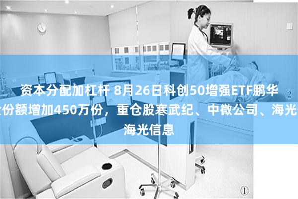资本分配加杠杆 8月26日科创50增强ETF鹏华基金份额增加450万份，重仓股寒武纪、中微公司、海光信息